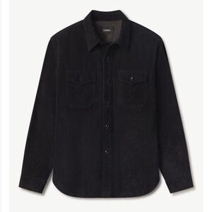 Buck Mason Indigo Suede Shirt Jacket